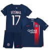 Paris Saint-Germain 2023-24 Vitinha 17 Hjemme - Barn Draktsett